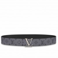 Louis Vuitton LV Line 40mm Reversible Belt In Monogram Eclipse Canvas M0373V Louis Vuitton LV Line 40mm Reversible Belt In Monogram Eclipse Canvas M0373V