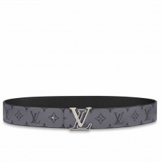 Louis Vuitton LV Line 40mm Reversible Belt In Monogram Eclipse Canvas M0373V Louis Vuitton LV Line 40mm Reversible Belt In Monogram Eclipse Canvas M0373V