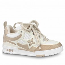 Louis Vuitton LV Skate Sneakers in Beige Mix Materials Louis Vuitton LV Skate Sneakers in Beige Mix Materials