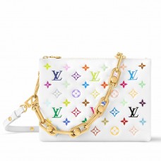 Louis Vuitton LV x TM Coussin PM Bag in Monogram Multicolored Lambskin M13233 Louis Vuitton LV x TM Coussin PM Bag in Monogram Multicolored Lambskin M13233