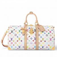 Louis Vuitton LV x TM Keepall Bandouliere 45 Bag in Monogram Multicolored Canvas M13742 Louis Vuitton LV x TM Keepall Bandouliere 45 Bag in Monogram Multicolored Canvas M13742