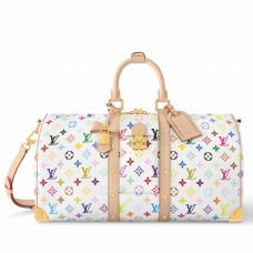 Louis Vuitton LV x TM Keepall Bandouliere 45 Bag in Monogram Multicolored Canvas M13742 Louis Vuitton LV x TM Keepall Bandouliere 45 Bag in Monogram Multicolored Canvas M13742