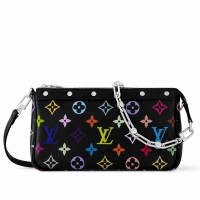 Louis Vuitton LV x TM Pochette Accessoires in Monogram Multicolored Canvas M13663 Louis Vuitton LV x TM Pochette Accessoires in Monogram Multicolored Canvas M13663