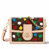 Louis Vuitton LV x YK Dauphine MM Bag M46432 Louis Vuitton LV x YK Dauphine MM Bag M46432