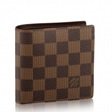 Louis Vuitton Marco Wallet In Damier Ebene Canvas N61675