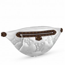 Louis Vuitton Maxi Bumbag In Silver Recycled Nylon M20971 Louis Vuitton Maxi Bumbag In Silver Recycled Nylon M20971