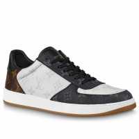 Louis Vuitton Men's Rivoli Sneakers In Tri-color Monogram Canvas