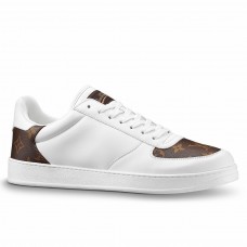 Louis Vuitton Men's Rivoli Sneakers In White Leather Louis Vuitton Men's Rivoli Sneakers In White Leather