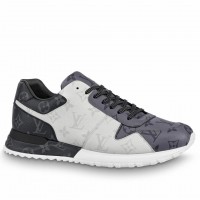 Louis Vuitton Men's Run Away Sneakers in Bicolor Monogram Canvas