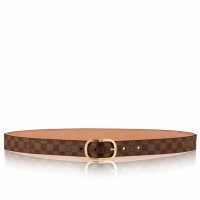 Louis Vuitton Mini 25MM Belt In Damier Ebene Canvas M9744V
