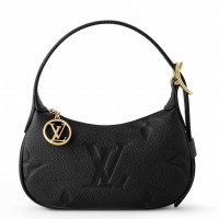 Louis Vuitton Mini Moon Bag In Black Monogram Empreinte Leather M82391
