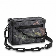 Louis Vuitton Mini Soft Trunk Bag In Damier Graphite Canvas N45278 Louis Vuitton Mini Soft Trunk Bag In Damier Graphite Canvas N45278