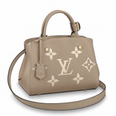 Louis Vuitton Montaigne BB Bag In Bicolor Empreinte Leather M45489
