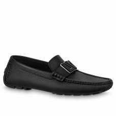 Louis Vuitton Monte Carlo Moccasin In Black Grained Leather Louis Vuitton Monte Carlo Moccasin In Black Grained Leather