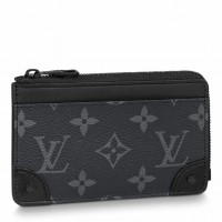 Louis Vuitton Multi Card Holder Trunk In Monogram Eclipse Canvas M80556