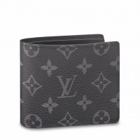 Louis Vuitton Multiple Wallet In Monogram Eclipse Canvas M61695