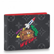 Louis Vuitton Multiple Wallet In Monogram Eclipse Canvas M80930