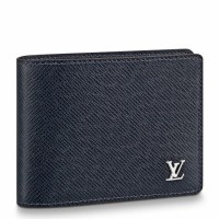 Louis Vuitton Multiple Wallet In Navy Taiga Leather M30282 Louis Vuitton Multiple Wallet In Navy Taiga Leather M30282