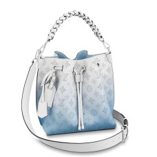 Louis Vuitton Muria Bag In Gradient Blue Mahina Leather M57853
