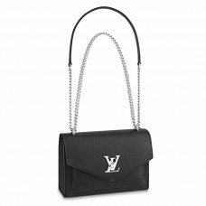 Louis Vuitton Mylockme BB Bag In Black Leather M51418