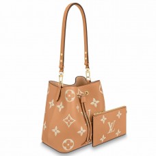 Louis Vuitton NeoNoe MM Bag In Bicolor Empreinte Leather M45808