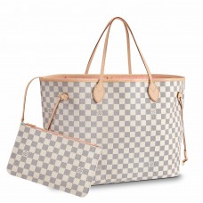 Louis Vuitton Neverfull GM Bag In Damier Azur Canvas N41604 Louis Vuitton Neverfull GM Bag In Damier Azur Canvas N41604