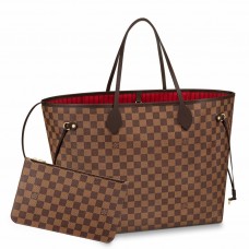 Louis Vuitton Neverfull GM Bag In Damier Ebene Canvas N41357
