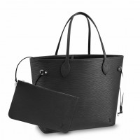 Louis Vuitton Neverfull MM Bag In Black Epi Leather M40932