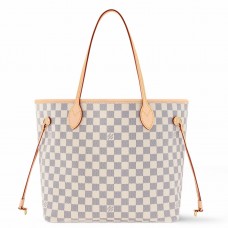 Louis Vuitton Neverfull MM Bag in Damier Azur Canvas N40603 Louis Vuitton Neverfull MM Bag in Damier Azur Canvas N40603