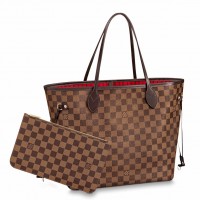 Louis Vuitton Neverfull MM Bag In Damier Ebene Canvas N41358 Louis Vuitton Neverfull MM Bag In Damier Ebene Canvas N41358