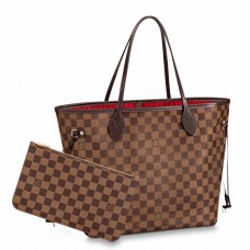 Louis Vuitton Neverfull MM Bag In Damier Ebene Canvas N41358