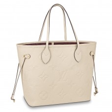 Louis Vuitton Neverfull MM Bag In Monogram Empreinte Leather M45684