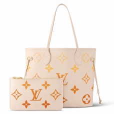 Louis Vuitton Neverfull MM Bag In Monogram Empreinte Leather M46516