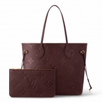 Louis Vuitton Neverfull MM Bag In Monogram Empreinte Leather M46599