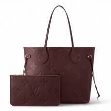 Louis Vuitton Neverfull MM Bag In Monogram Empreinte Leather M46599