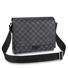 Louis Vuitton New Flap Messenger In Damier Graphite Canvas N40418 Louis Vuitton New Flap Messenger In Damier Graphite Canvas N40418