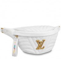 Louis Vuitton New Wave Bum Bag In White Leather M53861 Louis Vuitton New Wave Bum Bag In White Leather M53861