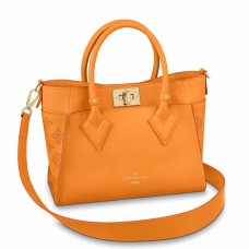 Louis Vuitton On My Side PM Bag in Yellow Calfskin and Mahina Leather M57730