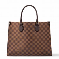 Louis Vuitton OnTheGo MM Bag in Damier Ebene Canvas N00065