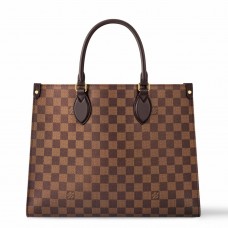 Louis Vuitton OnTheGo MM Bag in Damier Ebene Canvas N00065