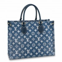 Louis Vuitton Onthego MM Bag In Monogram Denim M59608