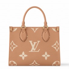 Louis Vuitton Onthego PM Bag in Bicolor Monogram Empreinte Leather M12513 Louis Vuitton Onthego PM Bag in Bicolor Monogram Empreinte Leather M12513