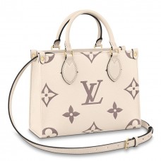 Louis Vuitton Onthego PM Bag In Bicolor Monogram Empreinte Leather M45654