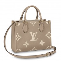 Louis Vuitton Onthego PM Bag In Bicolor Monogram Empreinte Leather M45779 Louis Vuitton Onthego PM Bag In Bicolor Monogram Empreinte Leather M45779