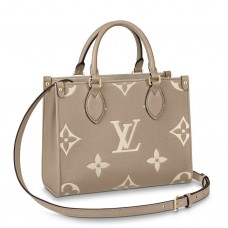Louis Vuitton Onthego PM Bag In Bicolor Monogram Empreinte Leather M45779
