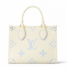 Louis Vuitton Onthego PM Bag in Bicolor Monogram Empreinte Leather M46833 Louis Vuitton Onthego PM Bag in Bicolor Monogram Empreinte Leather M46833