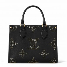 Louis Vuitton OnTheGo PM Bag in Leather with Studs M46733 Louis Vuitton OnTheGo PM Bag in Leather with Studs M46733