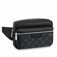 Louis Vuitton Outdoor Bumbag In Taiga WIth Monogram Eclipse Canvas M30245 Louis Vuitton Outdoor Bumbag In Taiga WIth Monogram Eclipse Canvas M30245