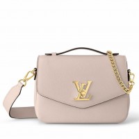 Louis Vuitton Oxford Lockme Bag in Greige Leather M22792 Louis Vuitton Oxford Lockme Bag in Greige Leather M22792