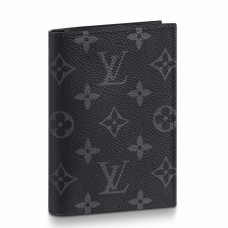 Louis Vuitton Passport Cover In Monogram Eclipse Canvas M64501